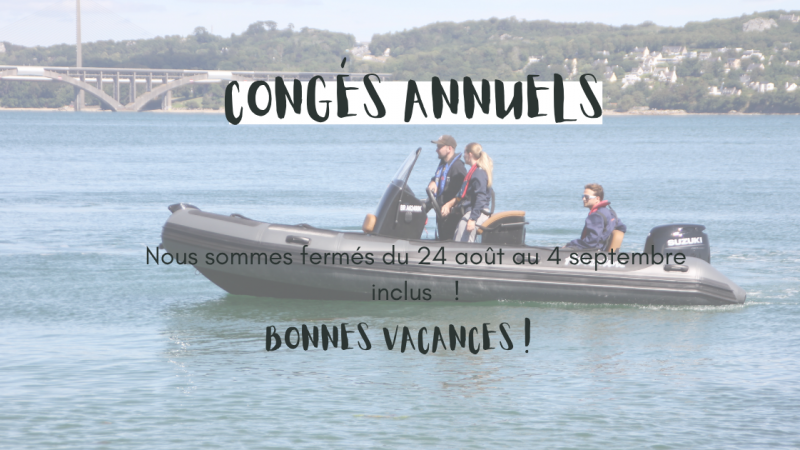 Nous serons fermés pour nos congés estival du 21 août au 4 septembre 2026 